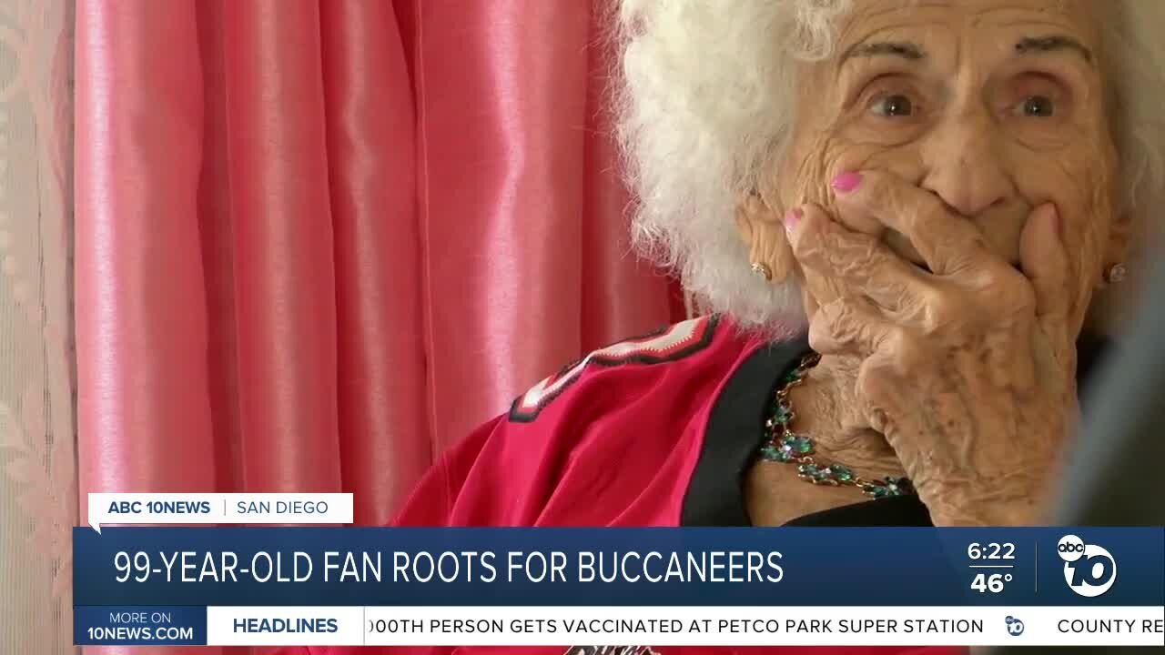 99-year-old fan roots for Buccaneers