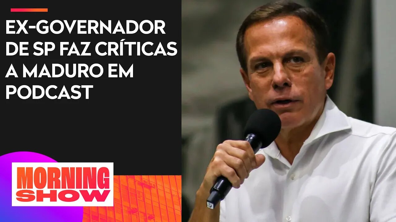 João Doria afirma que, caso fosse presidente, não convidaria ditadores para visitar o Brasil