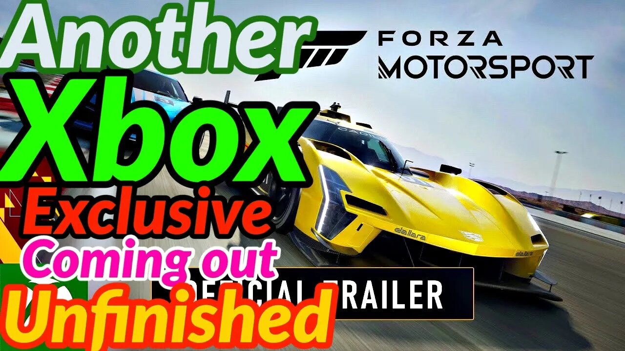 Xbox has another unfinished game???? #xbox #xboxseriesx #forzamotorsport #gaming #games #trending