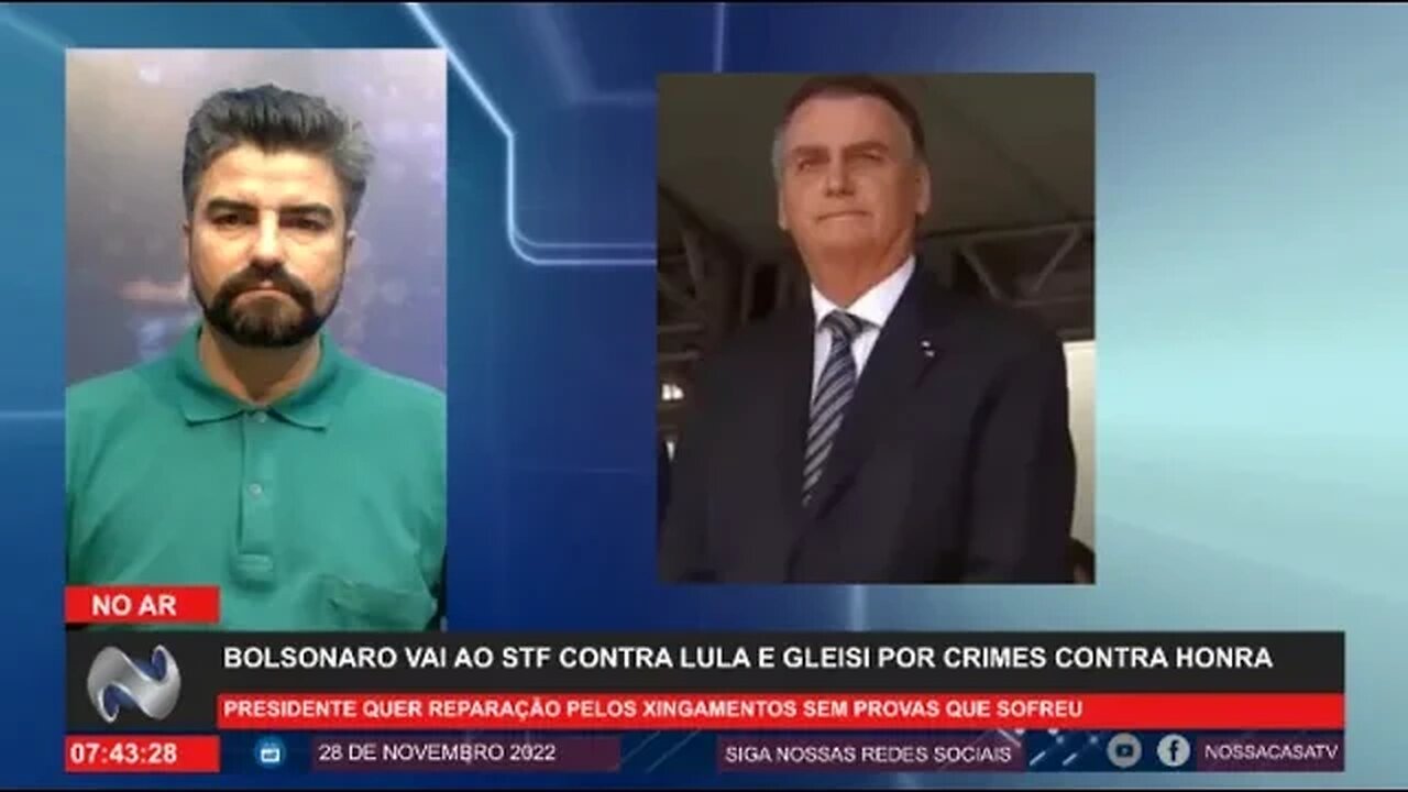 Bolsonaro vai ao STF contra Lula e Gleisi, Equipe de Lula tem encontro com diretores da Petrobras