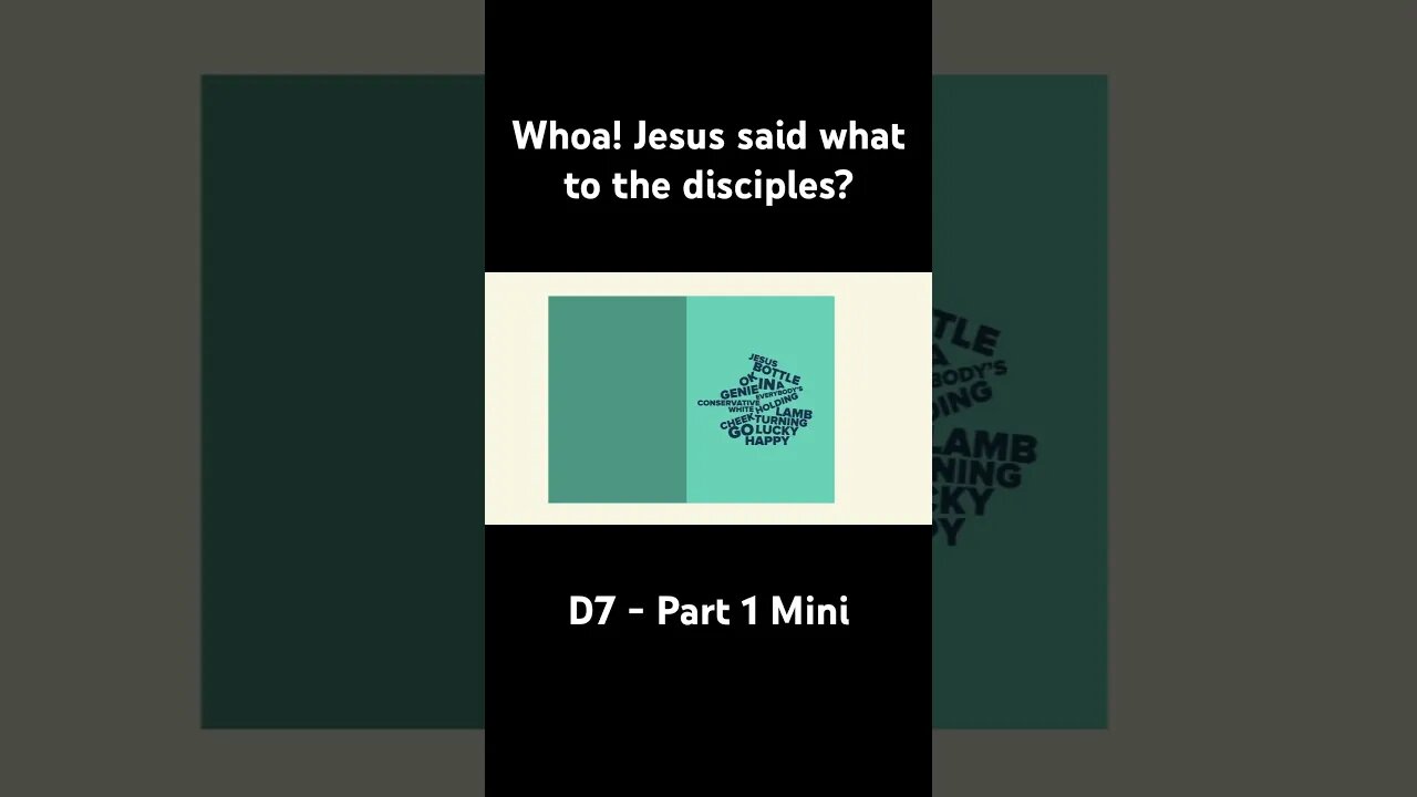 Whoa! Jesus said what to the disciples? #departfromme #disciples #Jesus #jesussaid