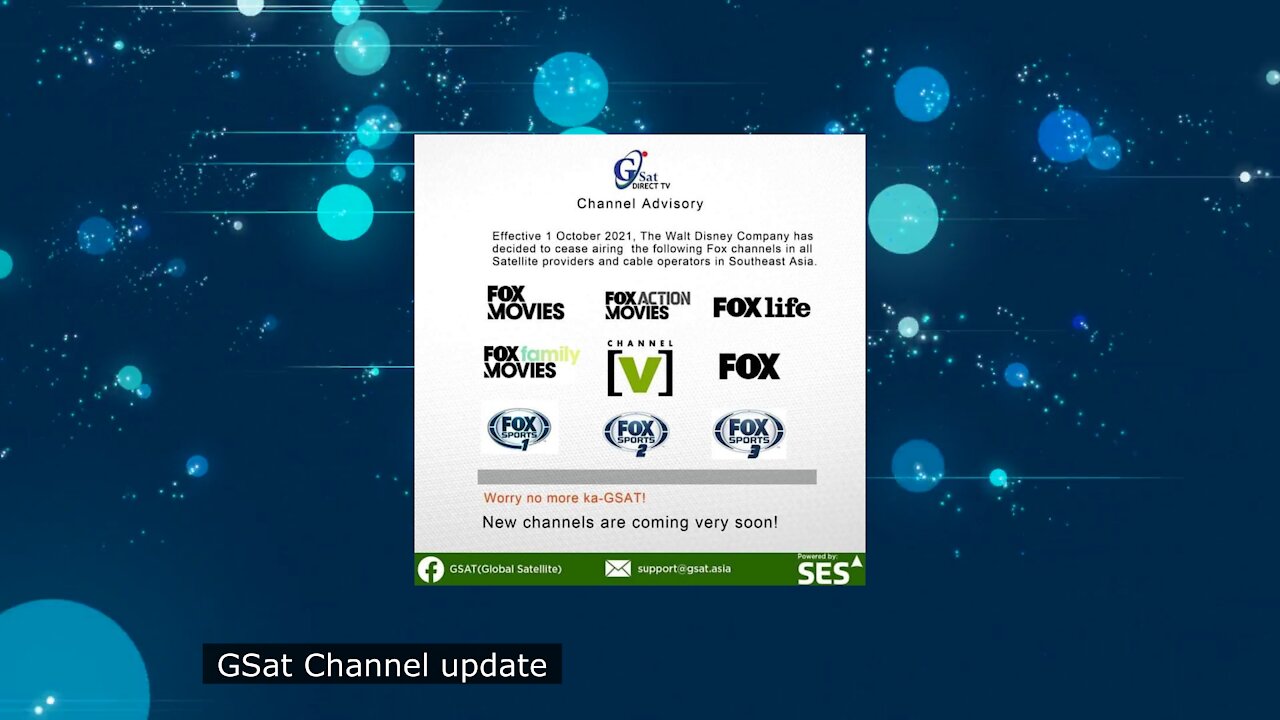 GSat Channel update (Oct 2021)