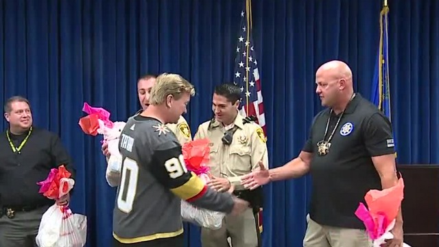 Las Vegas police officers surprised with Stanley Cup Final tickets