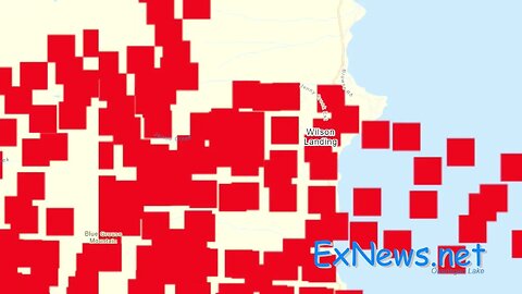 UNOFFICIAL Satellite overlay of Kelowna areas POSSIBLY affected by wildfire