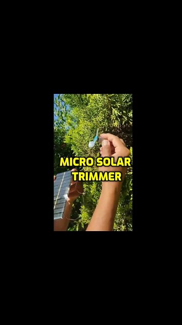 Micro Solar Trimmer with Simple Components