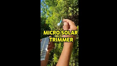 Micro Solar Trimmer with Simple Components