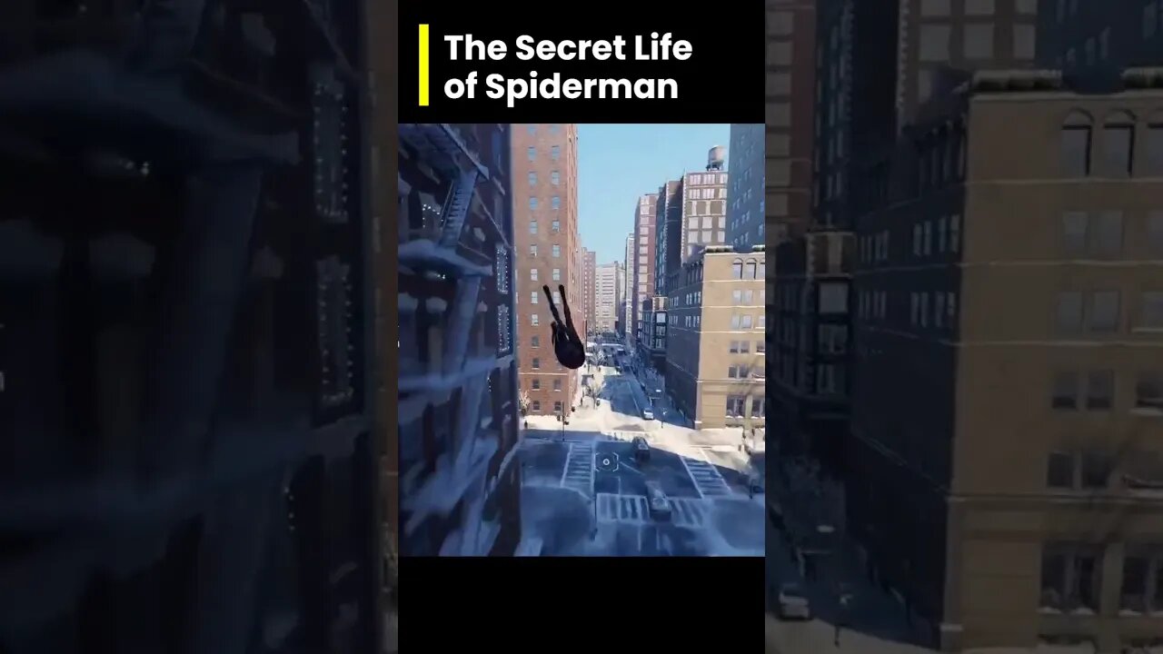 The Secret Life of Spiderman #shortsfeed #shortsvideo #ps5 #shorts #spiderman