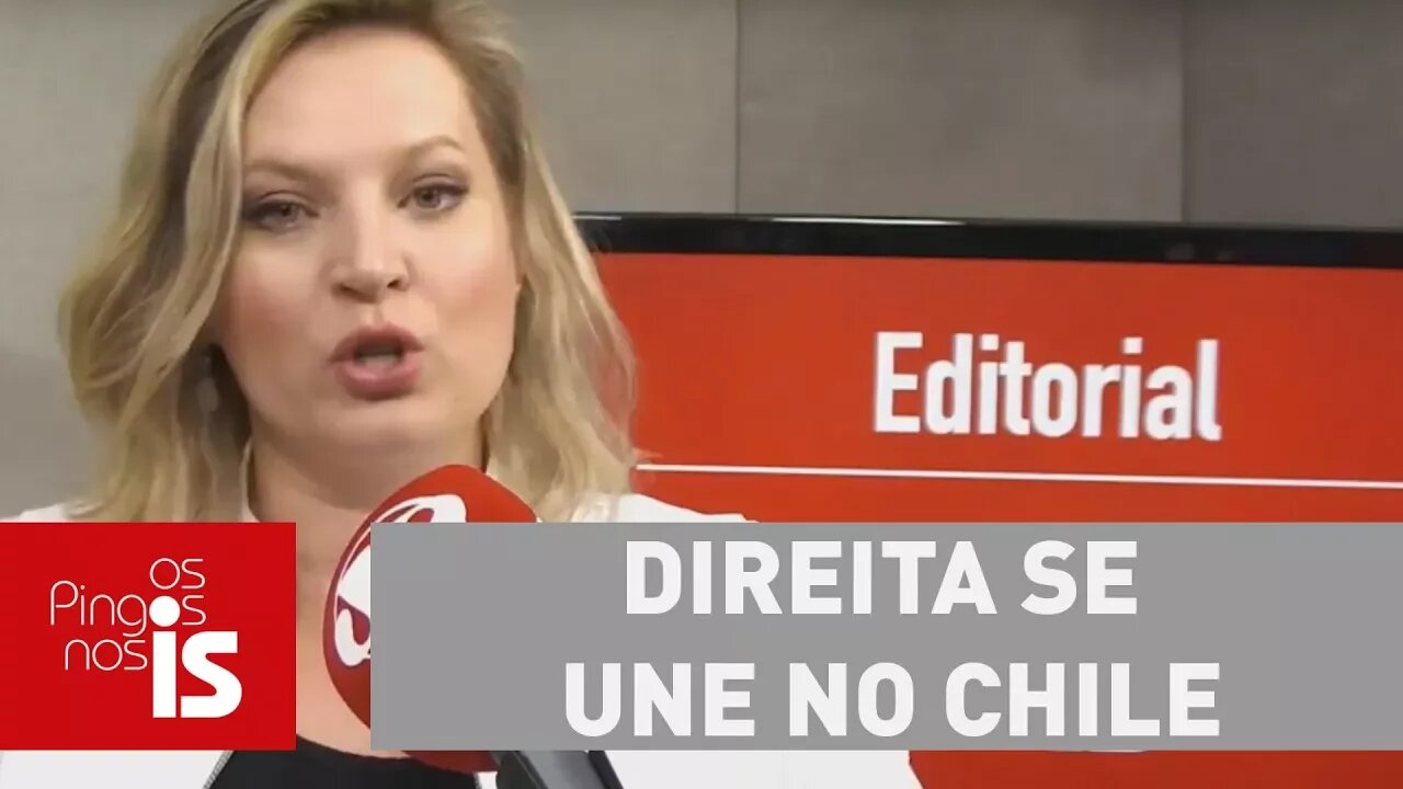 Joice: Direita se une no Chile e vence; aprende, Brasil!