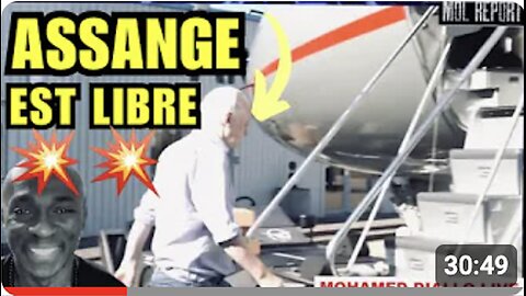 Mohamed DIALLO : Boooooom! Julian ASSANGE est libre et a quitté la Grande-Bretagne