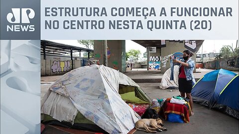 Prefeitura de SP instala tendas para atendimento de moradores de rua