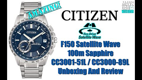 GPS Looker! | Citizen Satellite Wave 100m Solar CC3000-89L, CC3001-51L | CC3005-85E Unbox & Review