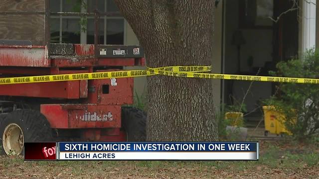 Sixth Homicide Investigation in One Week