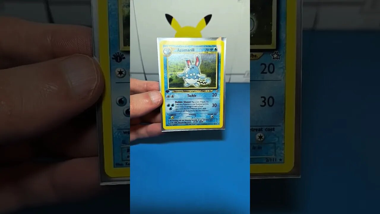 Azumarill 1st Edition NEO Pokemon Card!