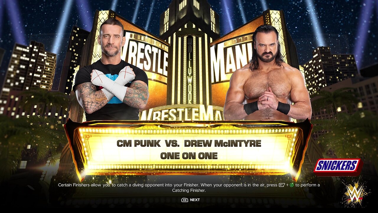 WWE 2k24 CM Punk vs Drew Mcintyre