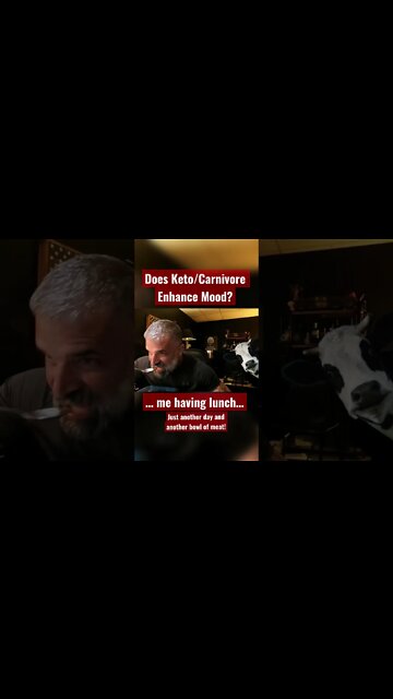 Does carnivore enhance mood? Security footage caught me enjoying a bowl of meat! You be the judge…🥩