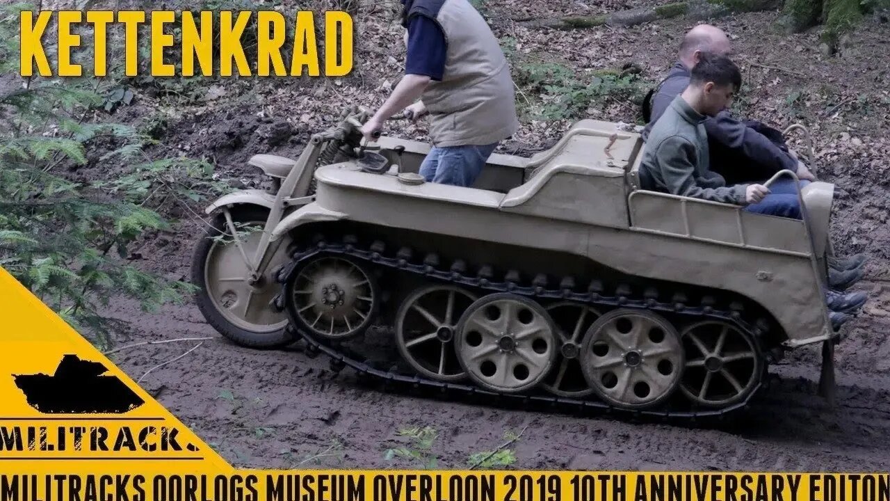 In the woods with the Kettenkrad at Militracks.