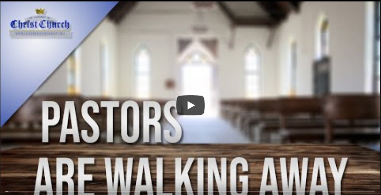 Pastors are walking away