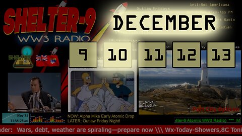 24/7 Music/Wx/Prepping | TUE Dec-10 | WW3