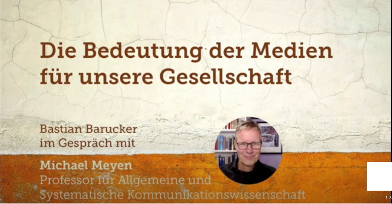 Die Bedeutung der Medien für unsere Gesellschaft - Im Gespräch mit Prof. Michael Meyen