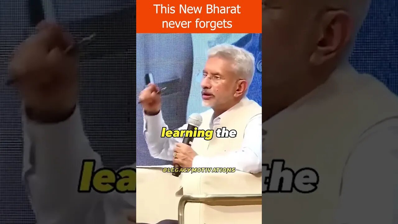 This New Bharat never forgets #bharat #sjaishankar #hindupost