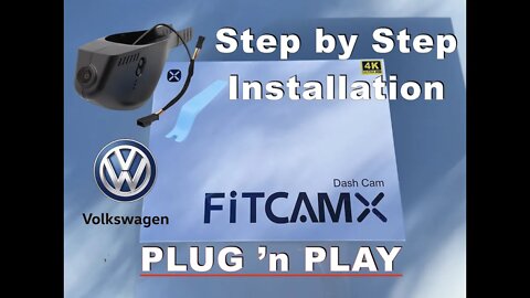 FiTCAMX Step by step installation guide VW Jetta - Integrated dash camera Plug n Play