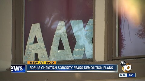 SDSU Christian sorority sisters speak out over plans to demolish their house