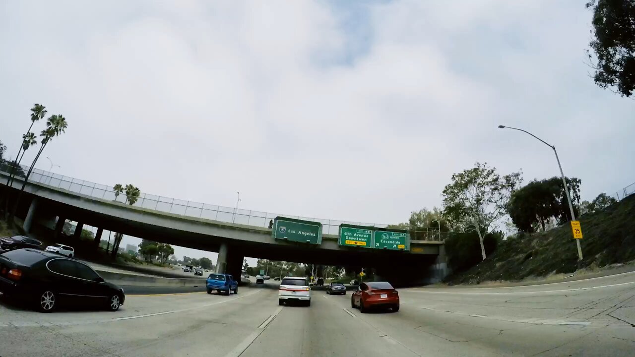Blasian Babies DaDa Chula Vista Bayside Park To Friars Rd (1440 Time Lapse Cloudy Filter Up Angle)