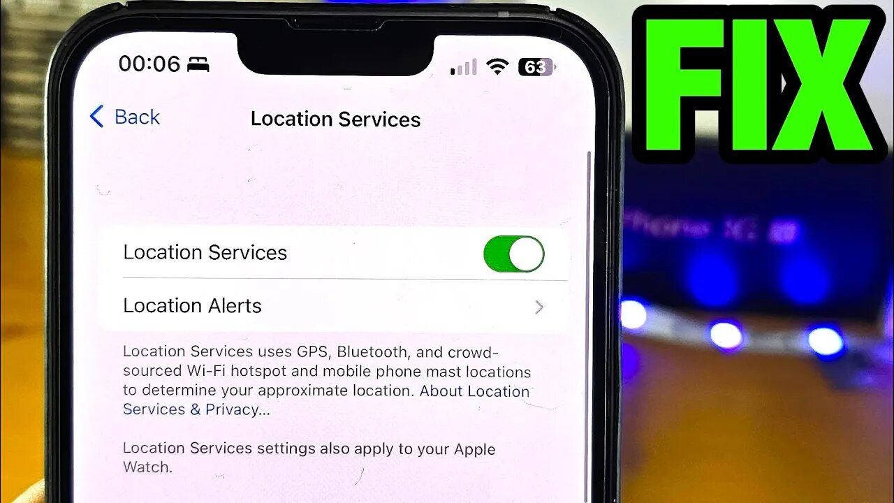 iPhone can't turn on/off location services SOLVED!