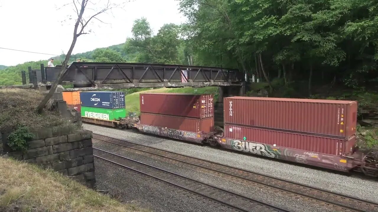 Intermodal passes under Cassandra bridge.