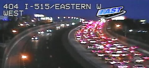 Crash closes northbound US 95 near Spaghetti Bowl