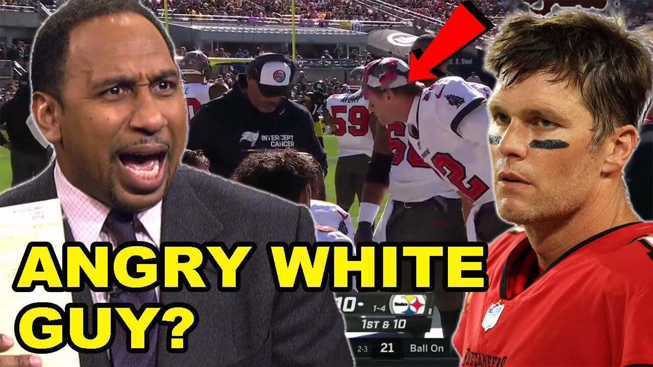 Stephen A Smith asks if Tom Brady is "THE ANGRY WHITE GUY" in yet another RACE BAITING WOKE take!