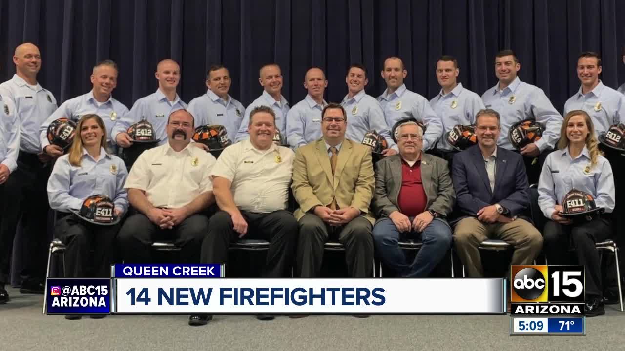 Queen Creek welcomes 14 new firefighters