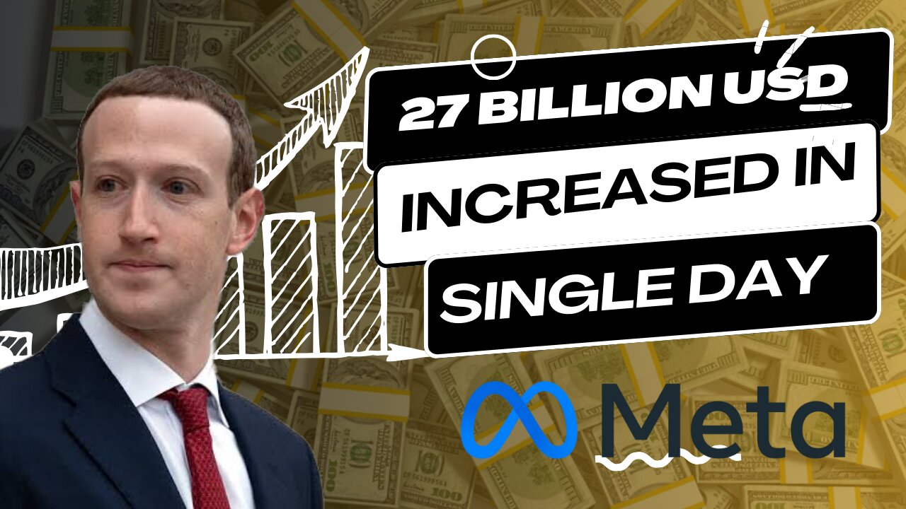 Mark Zuckerberg networth increased by 27 Billion USD in single day #stockmarket