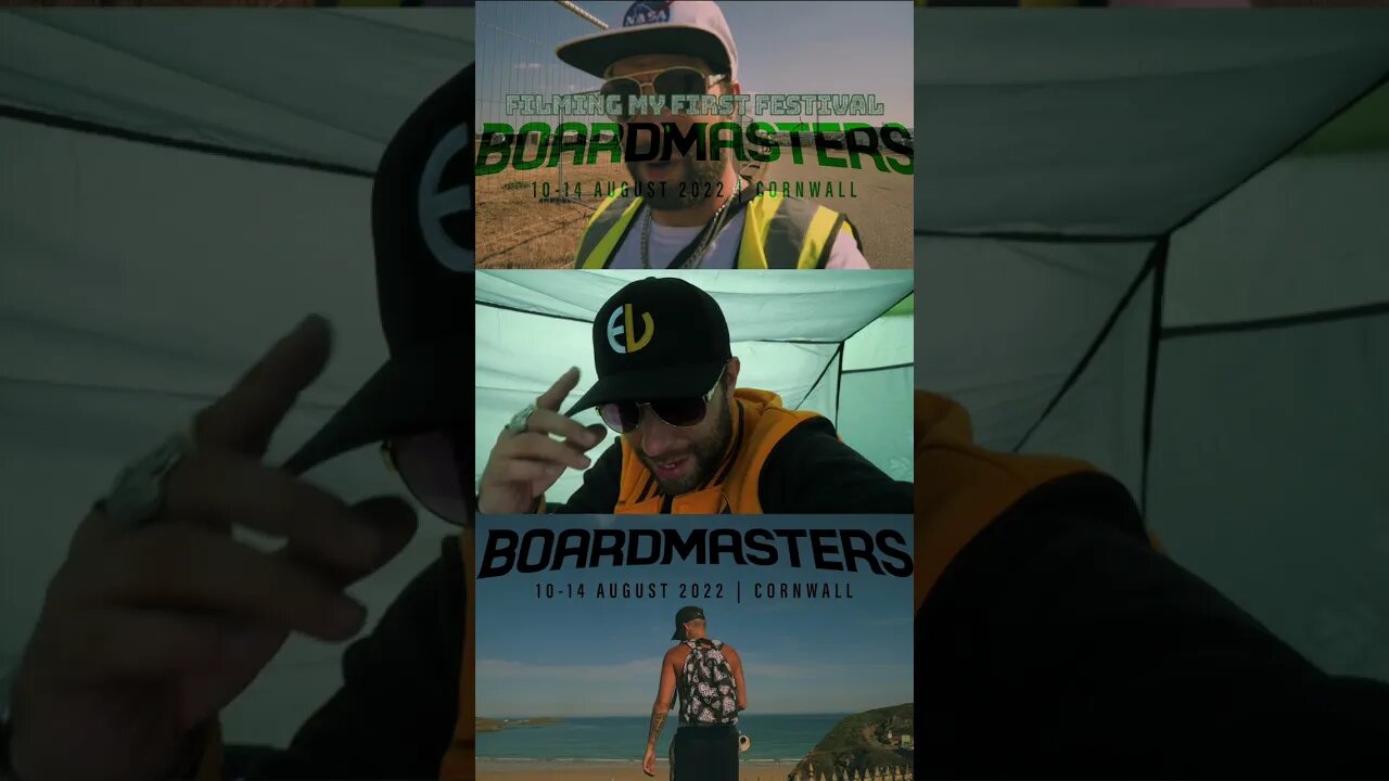 FILMING MY FIRST FESTIVAL trailer part 2 #Boardmasters 2022 - Smoke Loud UK - #shorts #viralshorts