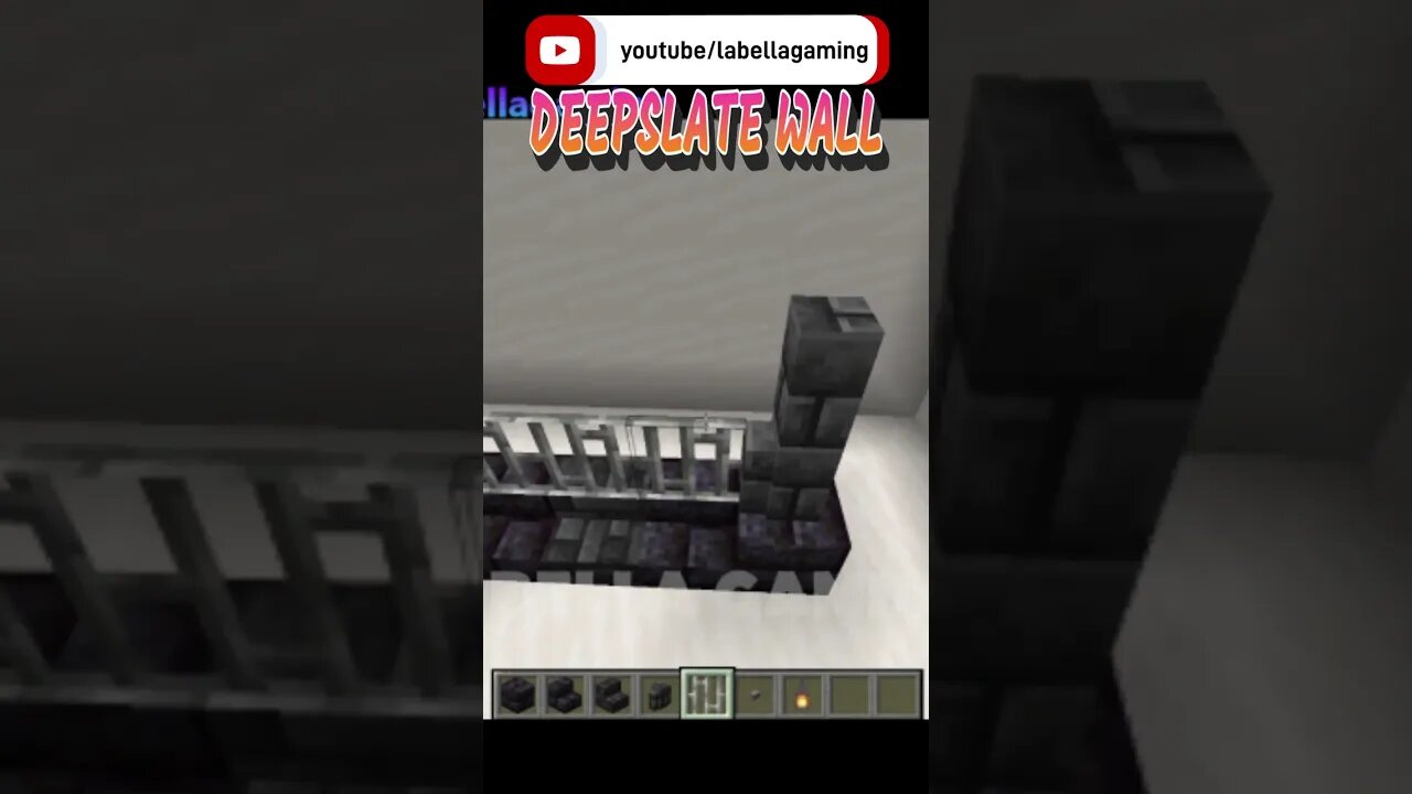 Deepslate and Iron Wall | Minecraft