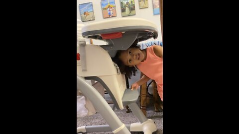 Pretend game of a toddler 😅