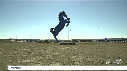 Denver International Airport art - some is permanent, some is temporary