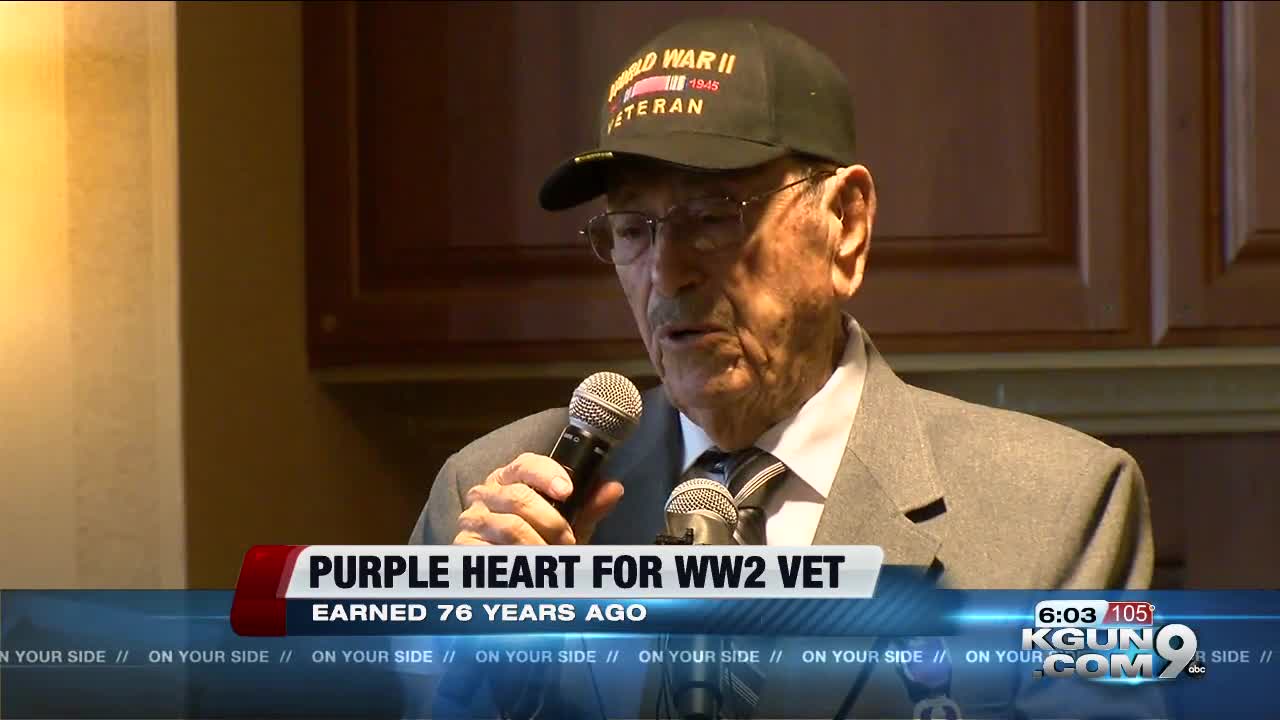 WW2 Vet gets medal 76 years later