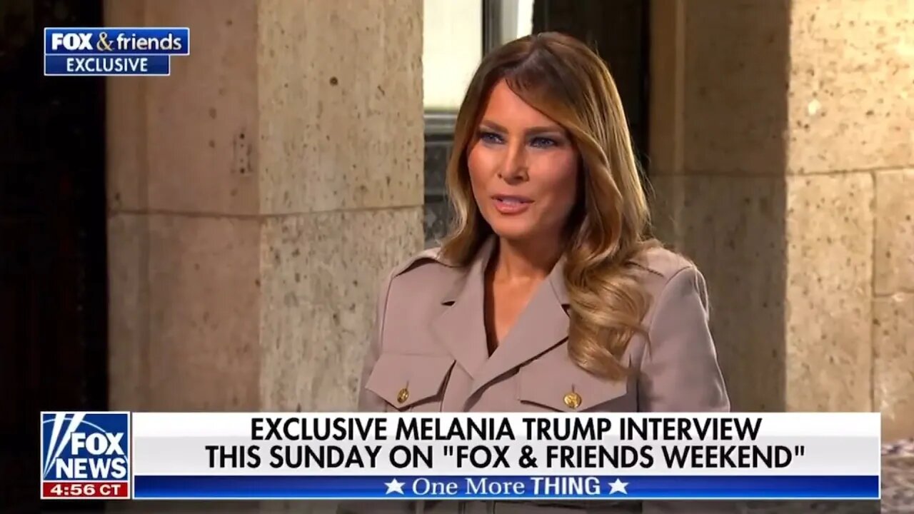 Glimpse of Melania Trump On Upcoming Fox & Friends Sunday