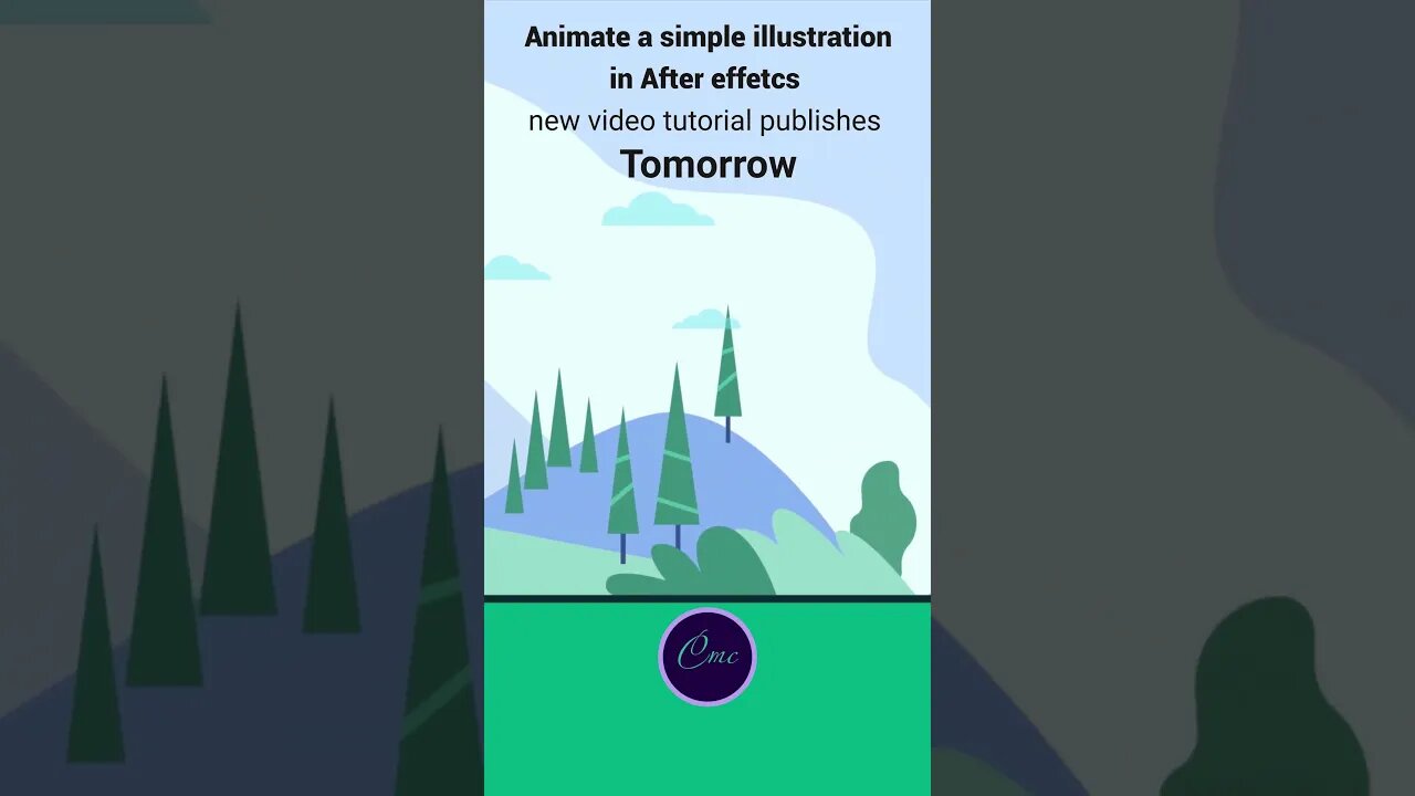 Animate a simple illustration in After Effects - video upload on tomorrow #adobe#shorts #short