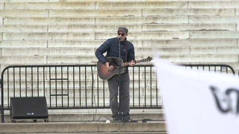 Five Times August Sings "Silent War" @ March to Defeat Mandates