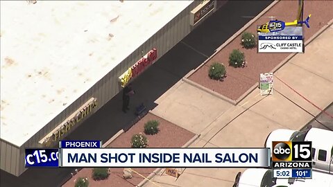 Man shot inside nail salon