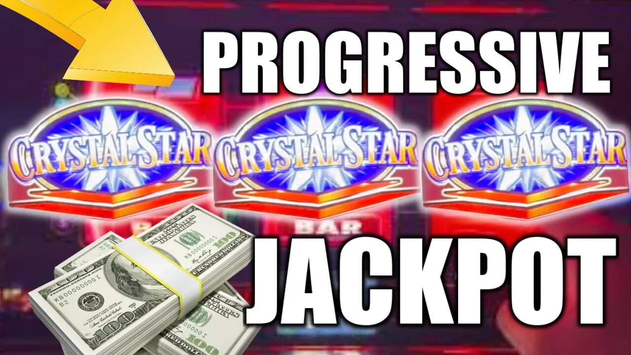 PROGRESSIVE JACKPOT WINNER! 3 Crystal Stars Max Bet High Limit Slot Machine