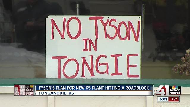 Leavenworth County pulls back on support for Tyson plant