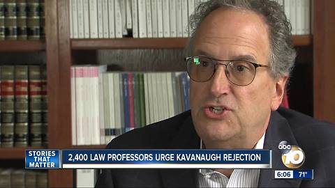 Law professors urge Kavanaugh rejection