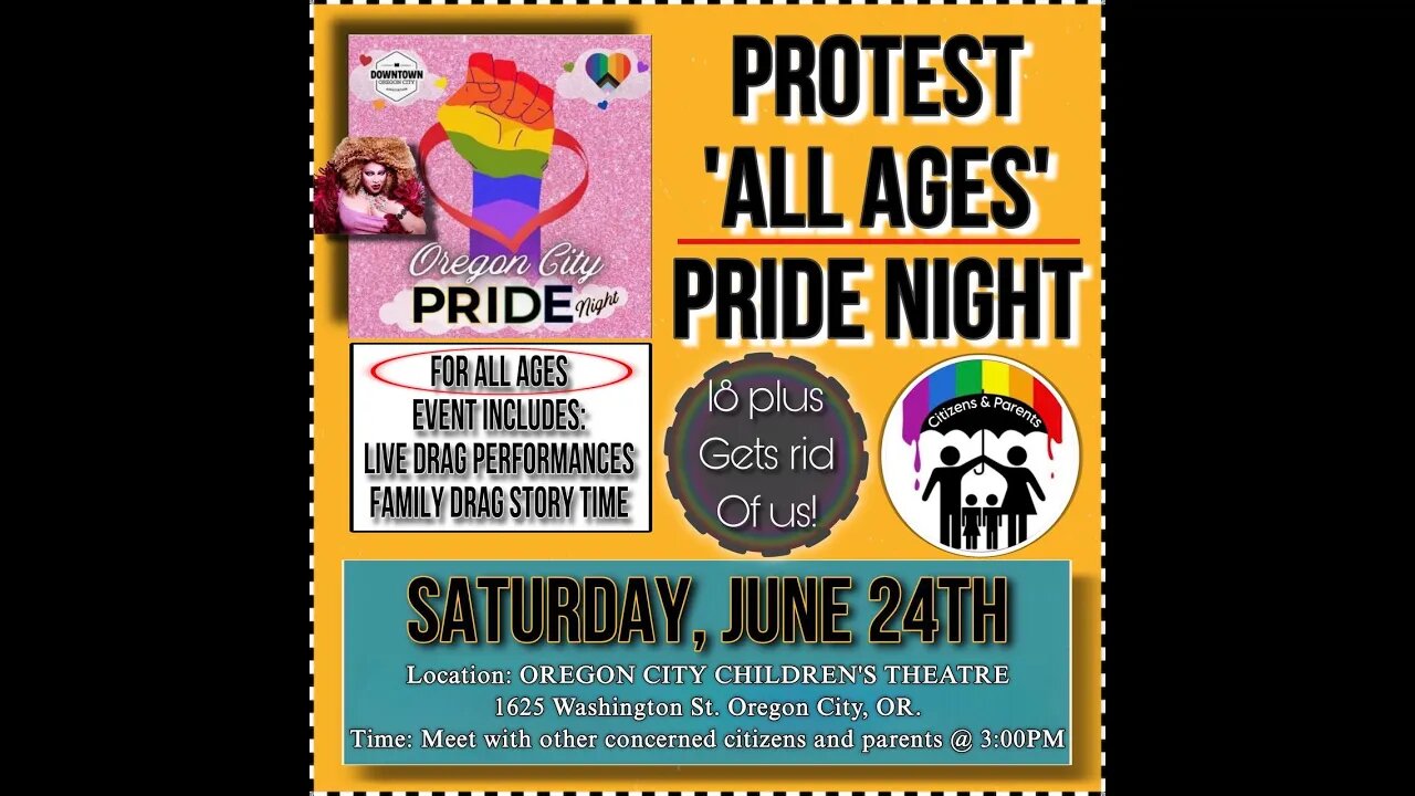 5 #Patriot #USA #Flag Wave #protest against #pride #drag show for kids in #Oregon 5/ #freedom #lgbt