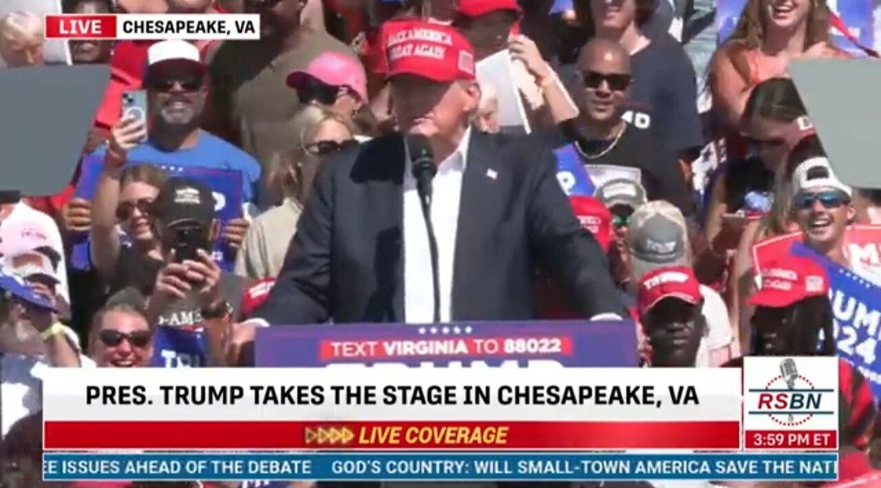 FULL SPEECH: President Trump Chesapeake, Virginia - 6/28/24 ~ 17PLUS 17PLUS.WEEBLY.COM