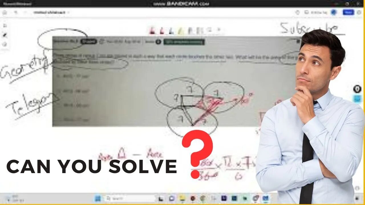 Geometry Question of SSC Quantitative Aptitude ! Question asked on my Telegram Group | MEWS