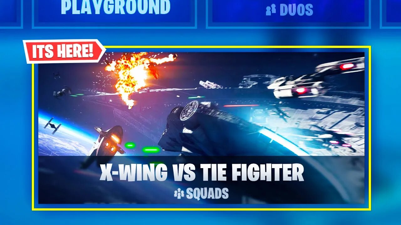 *NEW* "X-WING VS TIE FIGHTER LTM" In Fortnite! *GAMEPLAY* (Fortnite x Star Wars Event!)