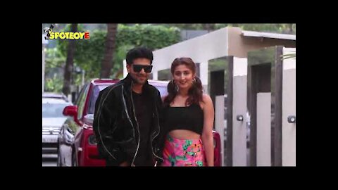 Dhvani Bhanushali and Guru Randhawa At T-series Office | SpotboyE